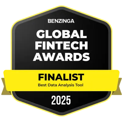 Benzinga Global FinTech Awards Finalist 2025 badge